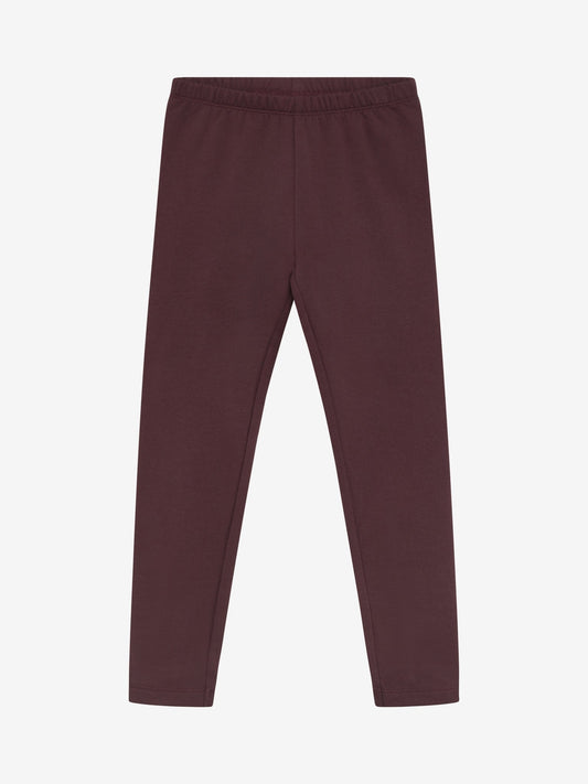 Minymo Bio Sweatleggings in Huckleberry, Frontansicht