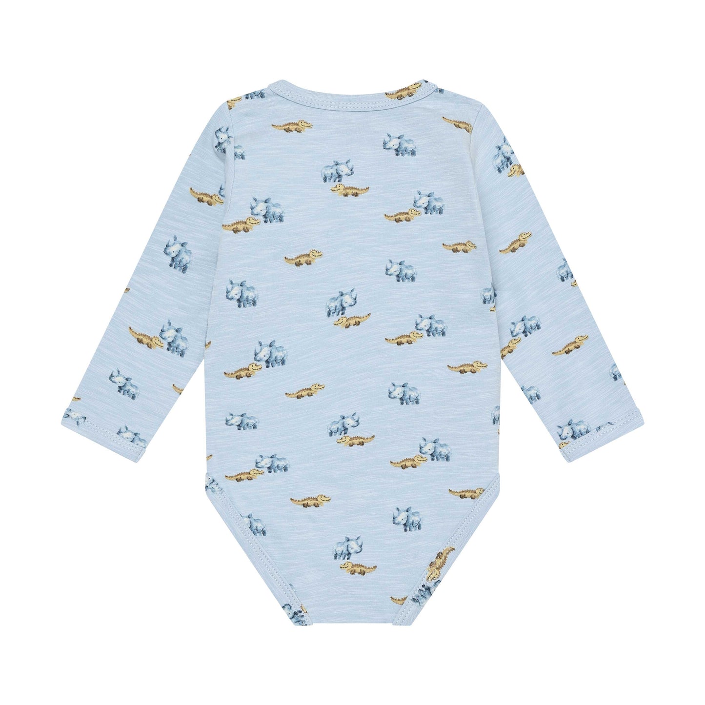 Langarm Babybody von Minymo mit Krokodil-Motiv, Bärechind Winterthur Zürich Schweiz