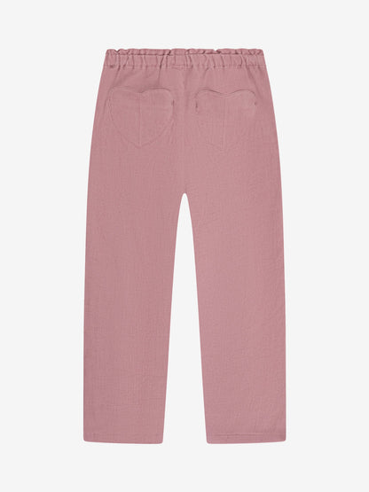 Minymo Cordhose gefüttert in Nostalgia Rose, Rückansicht mit aufgesetzten Taschen