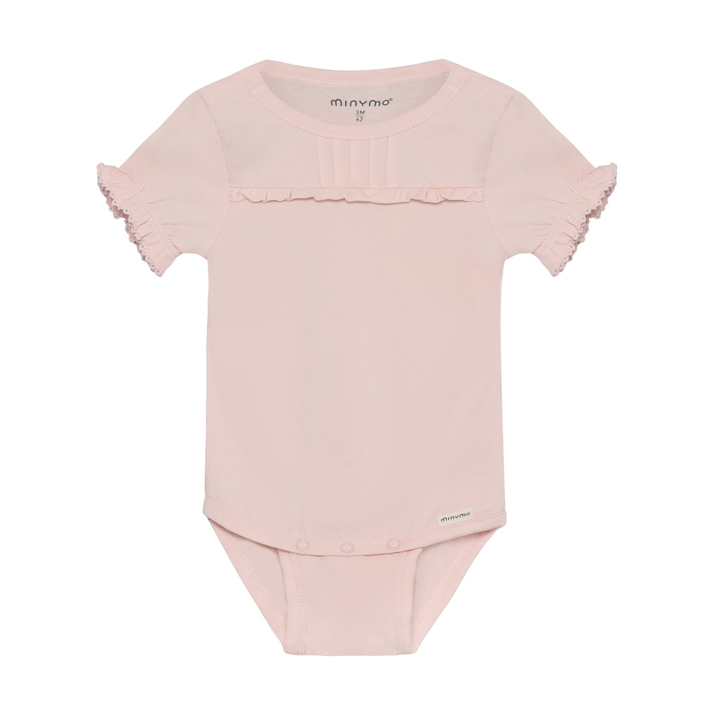 Minymo Kurzarm Body aus Bio-Baumwolle in Rose für Babys im Bärechind Winterthur, Zürich, Schweiz