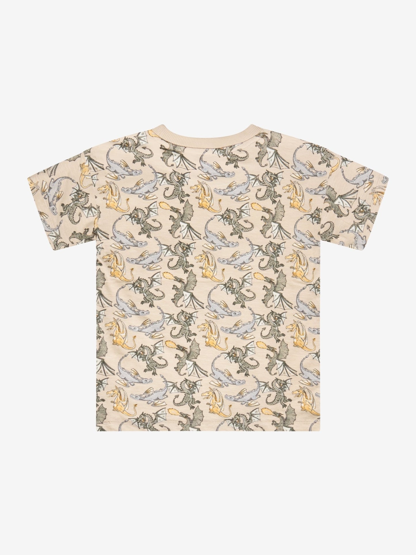 Minymo Kurzarmshirt Feather Gray Rückansicht