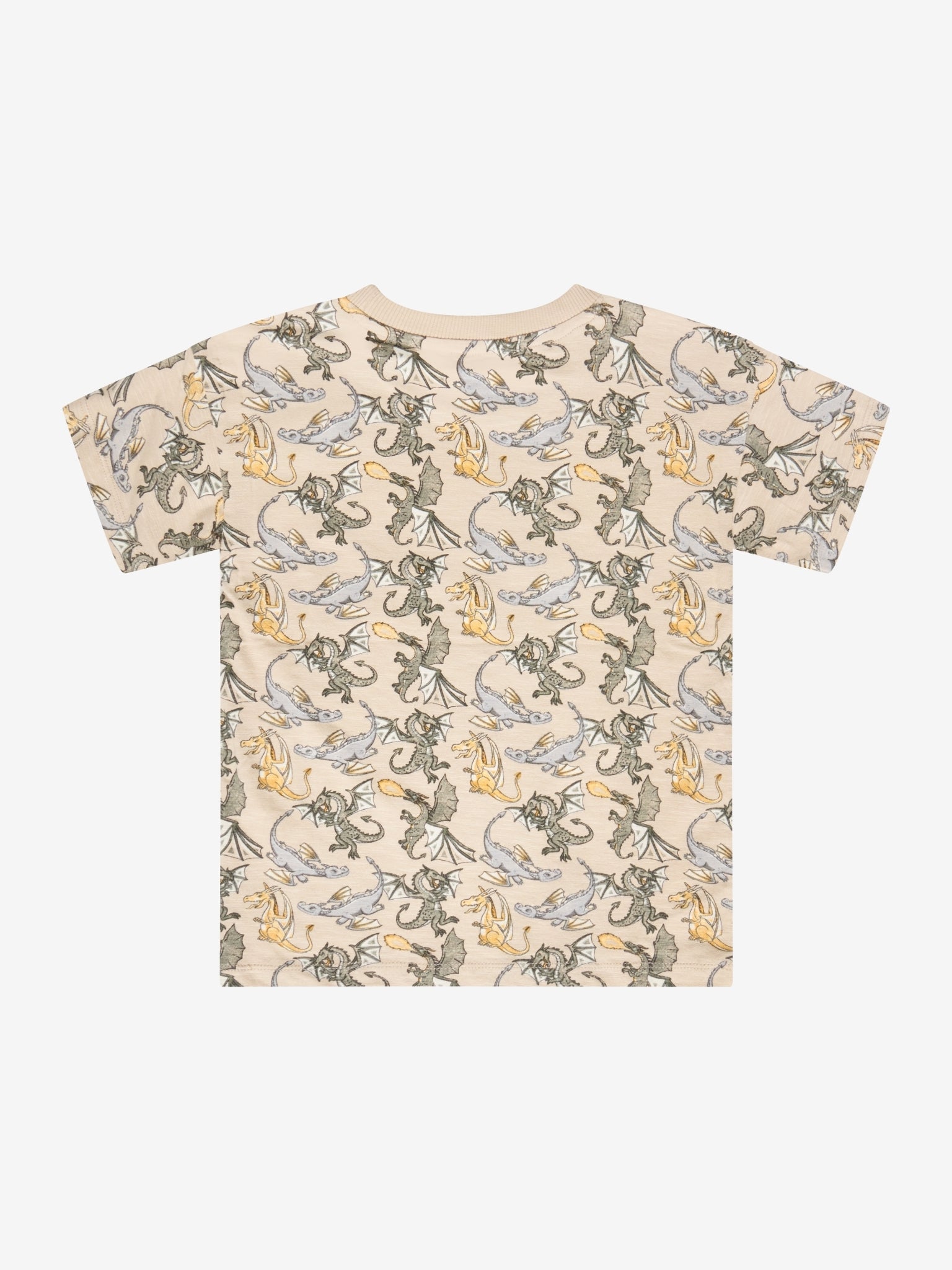 Minymo Kurzarmshirt Feather Gray Rückansicht