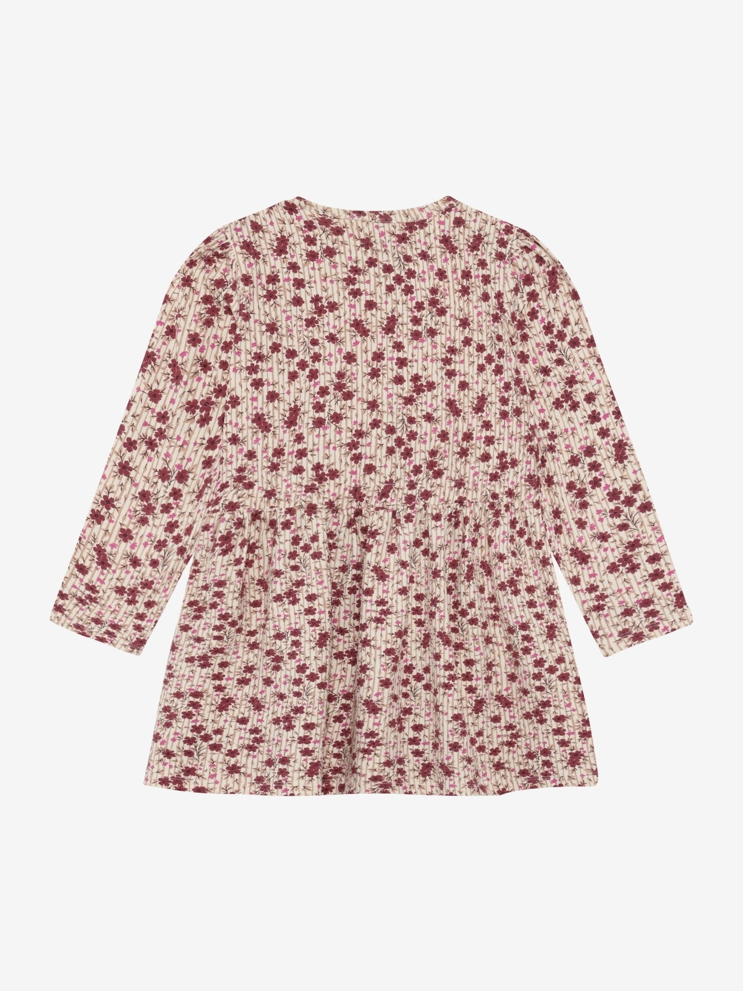 Minymo Langarmkleid in Seedpearl, Rückansicht