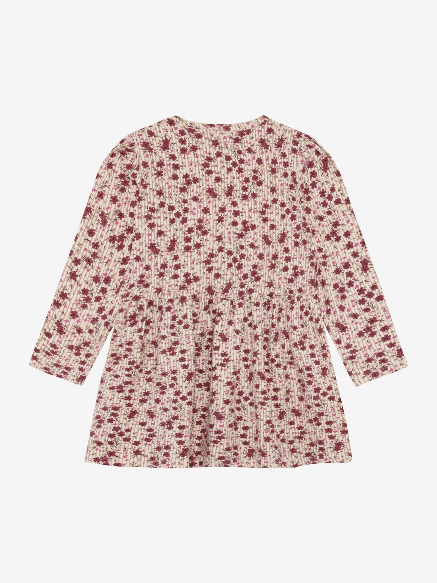 Minymo Langarmkleid in Seedpearl, Rückansicht