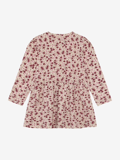 Minymo Langarmkleid in Seedpearl, Rückansicht