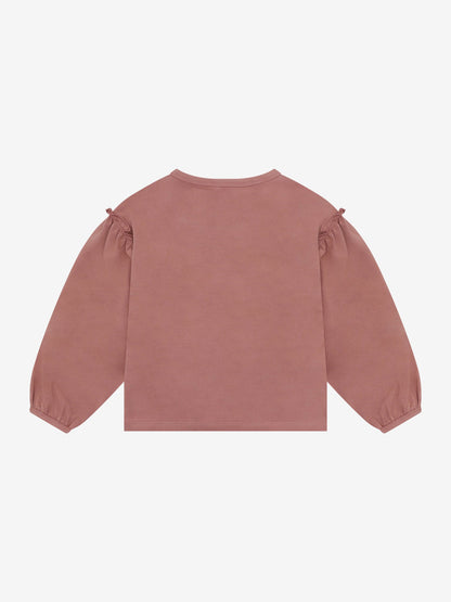 Minymo Langarmshirt in Burlwood, Rückansicht