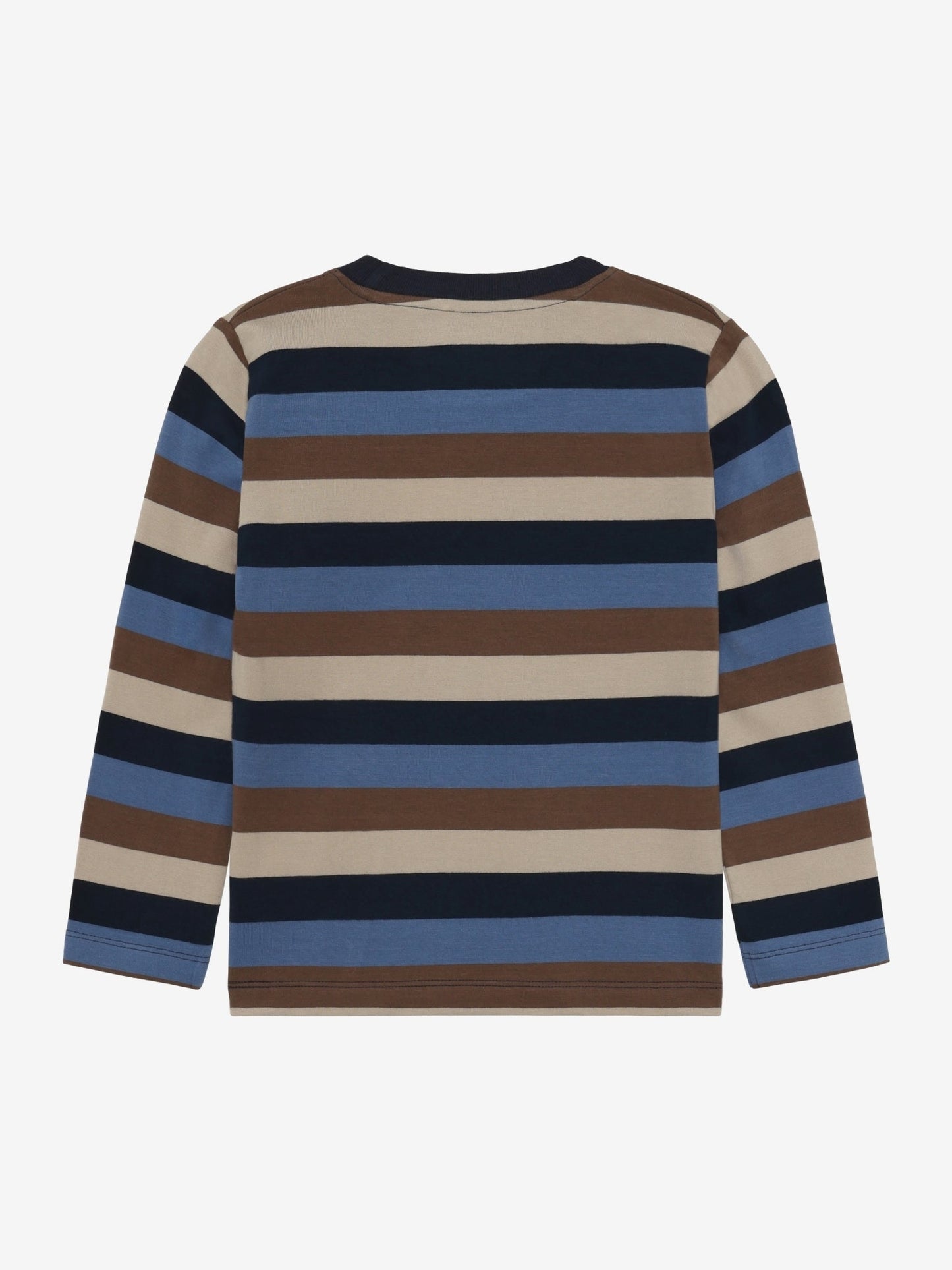 Minymo Langarmshirt gestreift Dark Sapphire Rückansicht