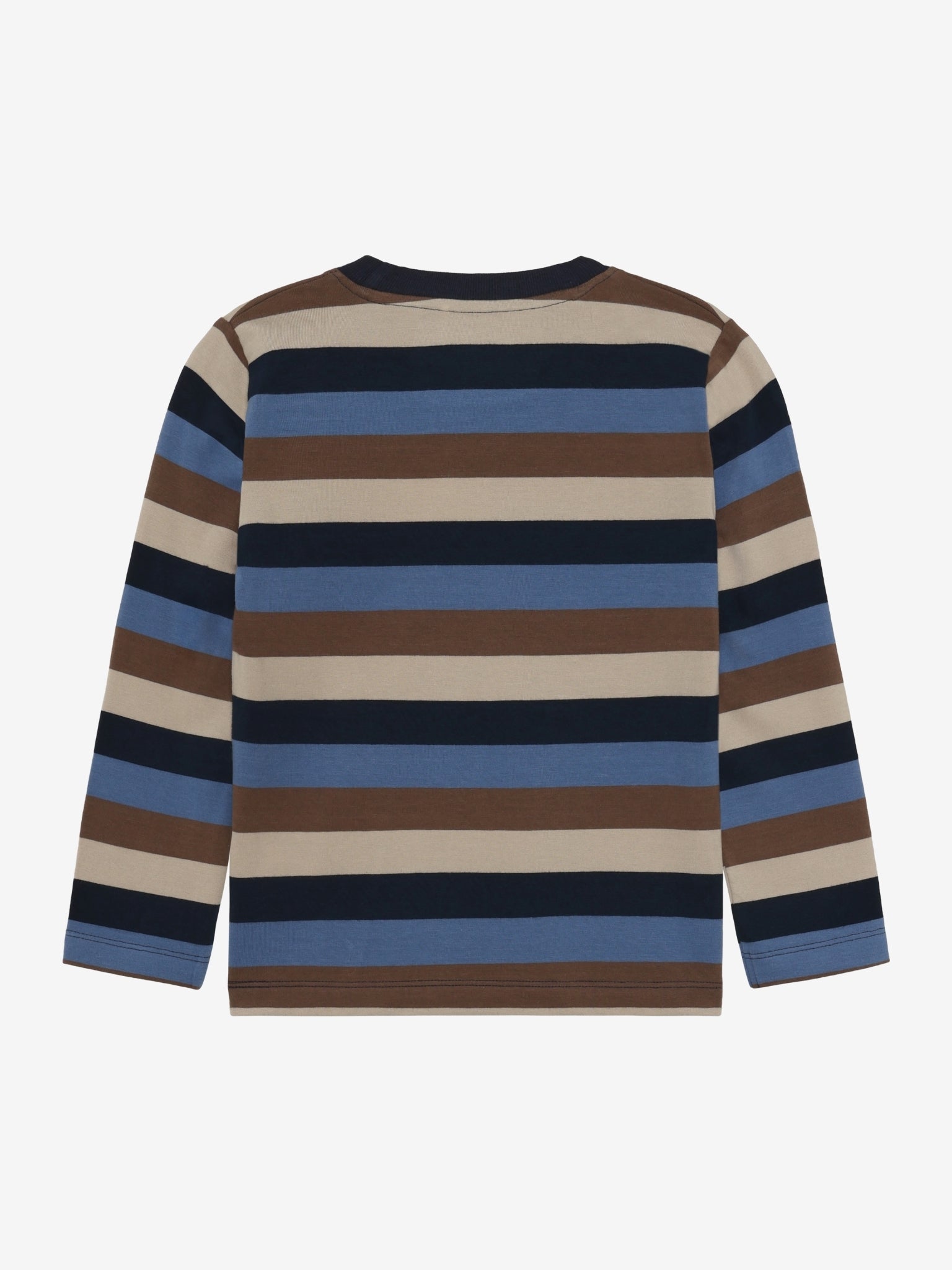 Minymo Langarmshirt gestreift Dark Sapphire Rückansicht