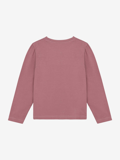 Minymo Langarmshirt in Nostalgia Rose, Rückansicht