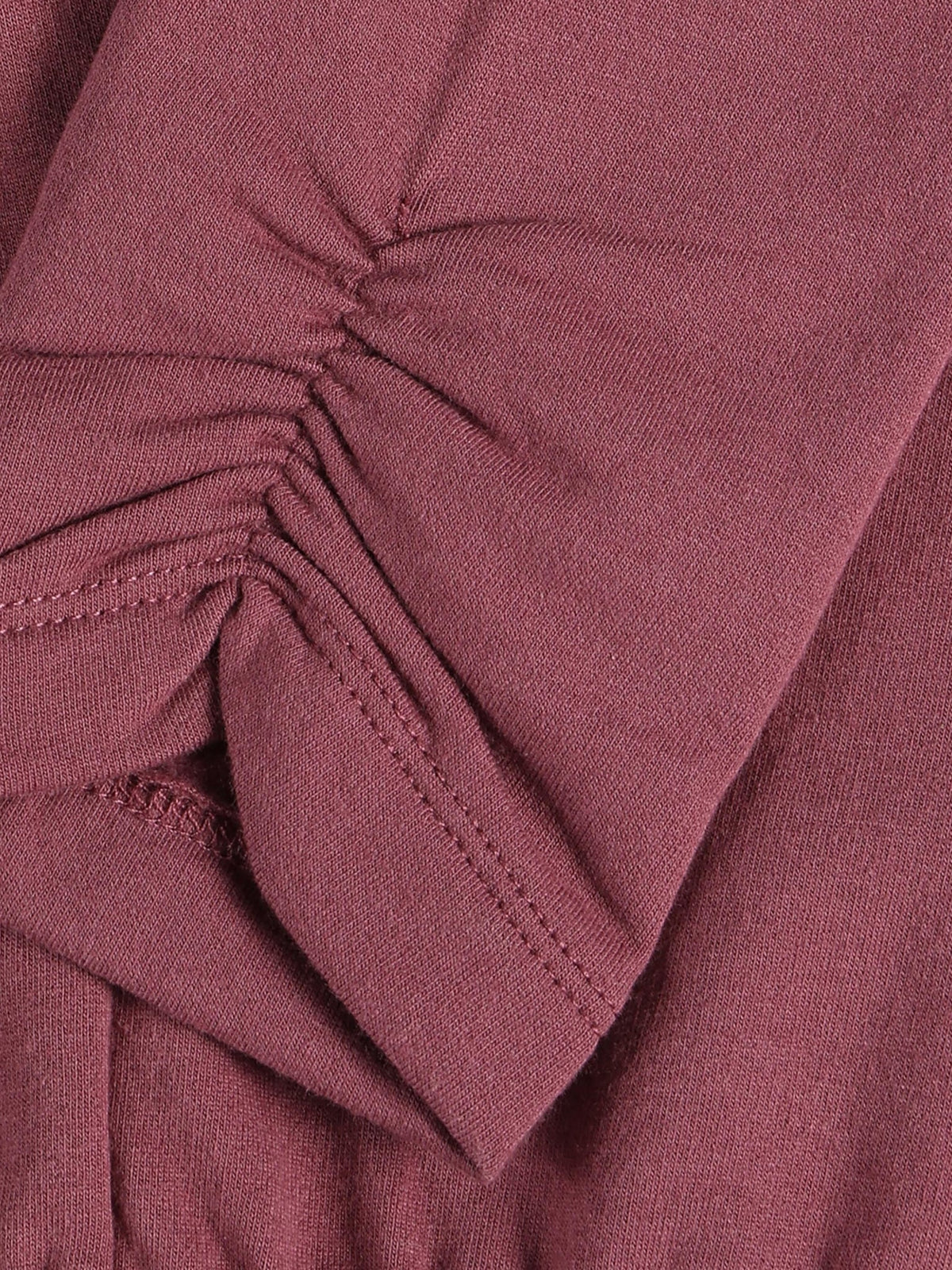 Minymo Leggings Crushed Berry Nahaufnahme Stoffdetail