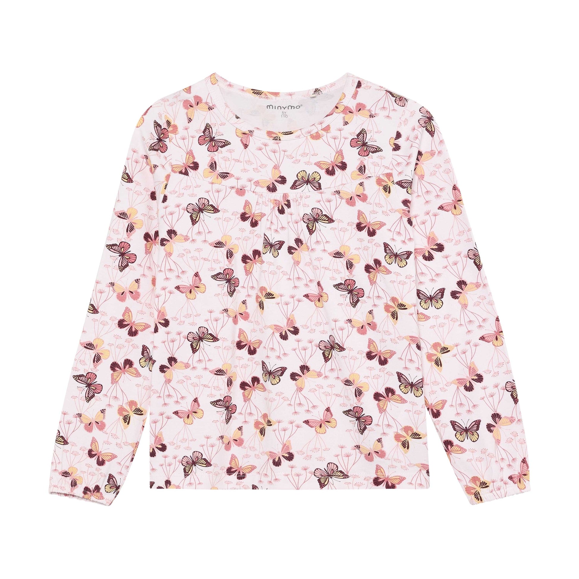 MINYMO Pyjama Oberteil aus Bambus mit Schmetterling Print im Bärechind Winterthur Schweiz