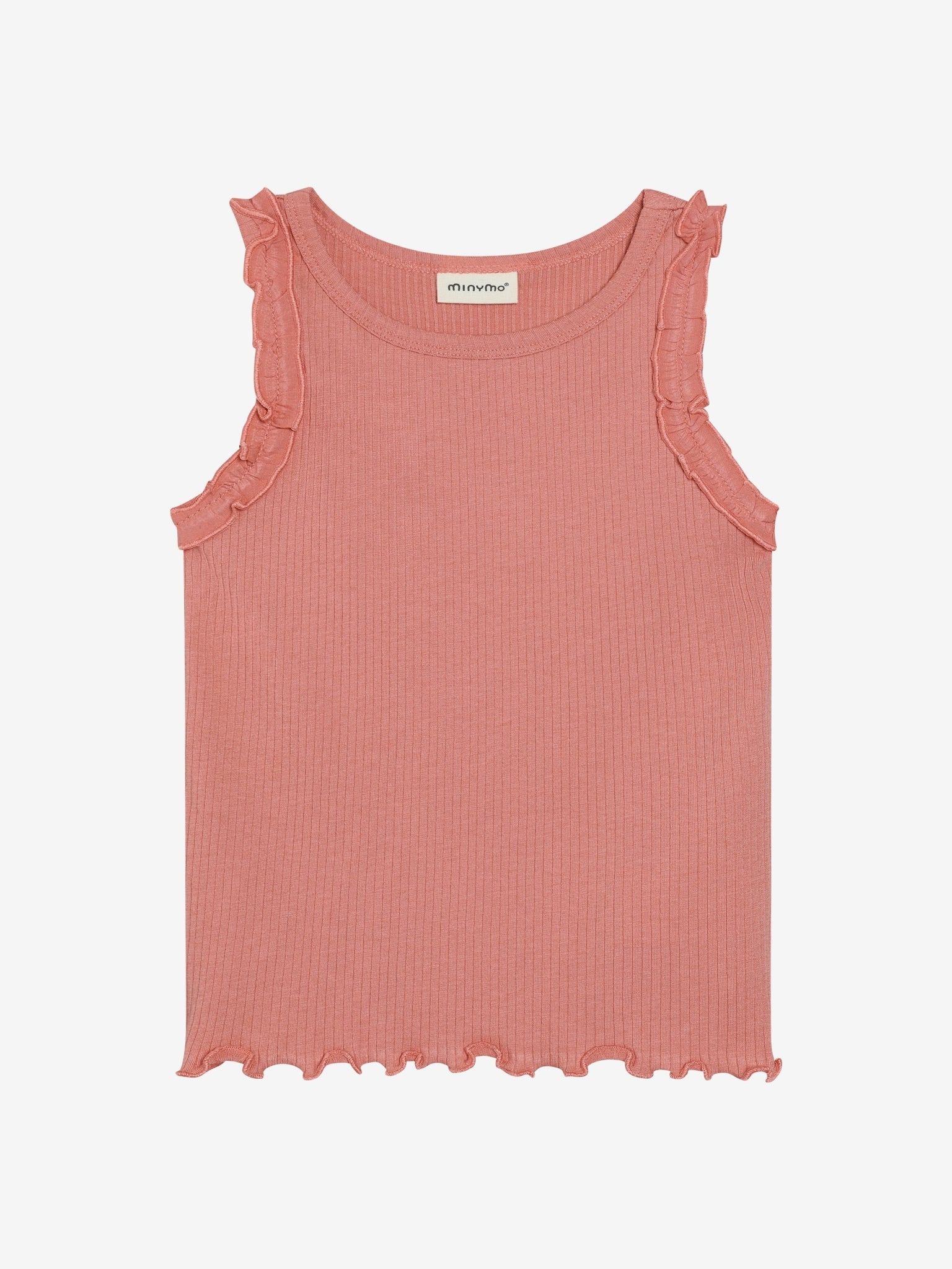 Rosa Ripp Top für Kinder von Minymo aus Baumwolle mit TENCEL im Bärechind Kinderladen Winterthur Zürich Schweiz