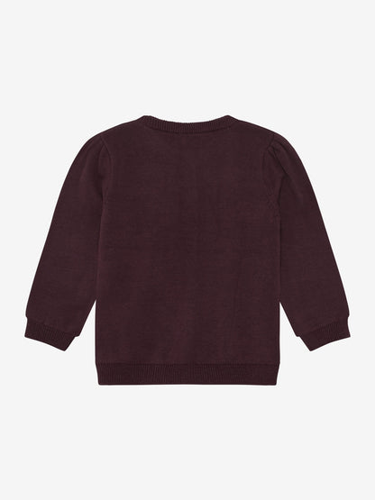 Minymo Strickjacke in Huckleberry, Rückansicht