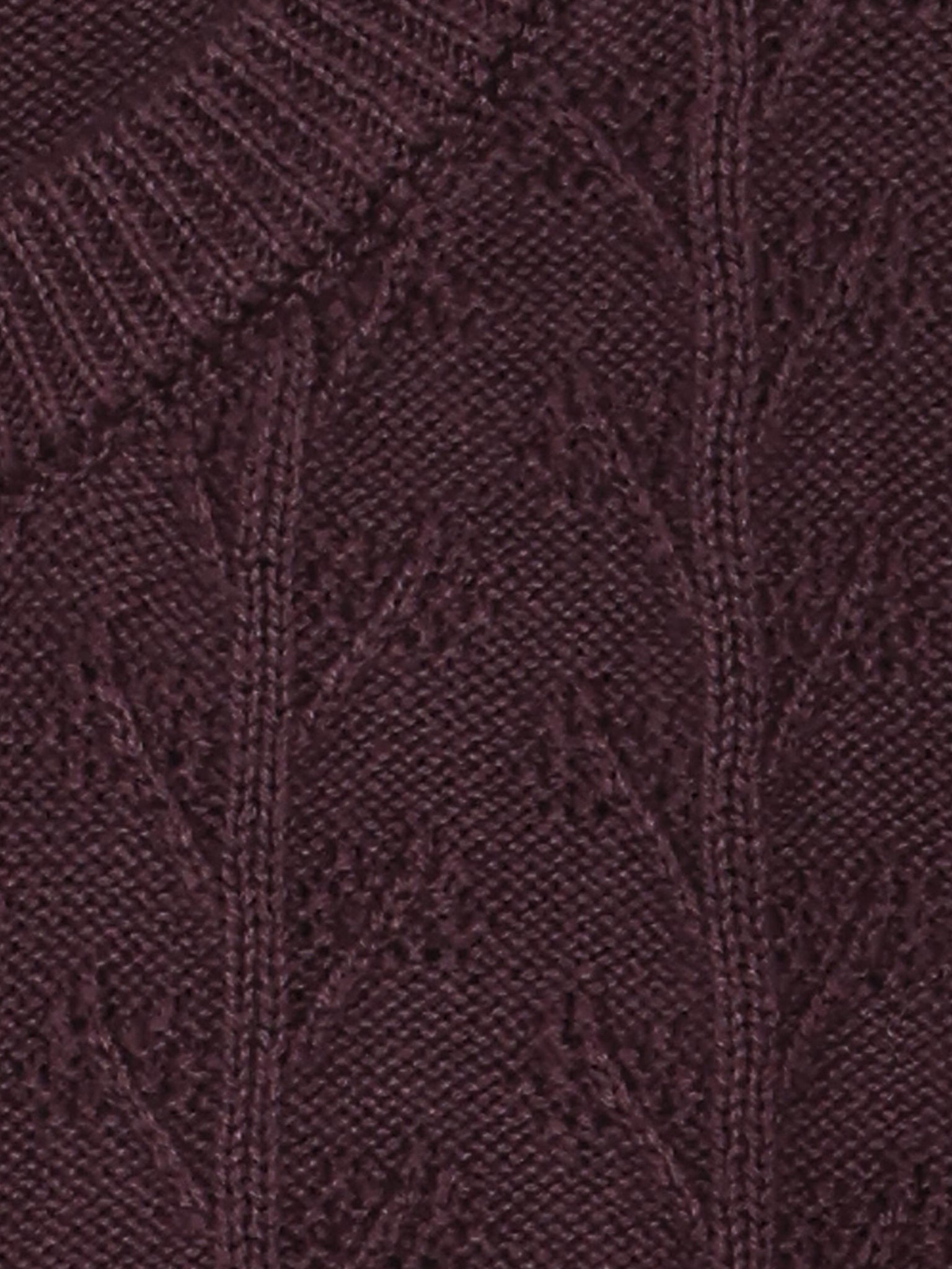 Minymo Strickjacke in Huckleberry, Detailansicht Zopfmuster