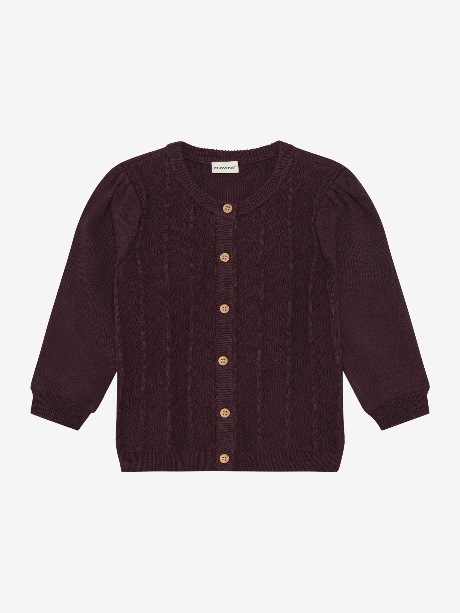 Minymo Strickjacke in Huckleberry, Frontansicht