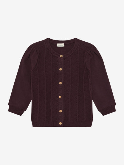 Minymo Strickjacke in Huckleberry, Frontansicht