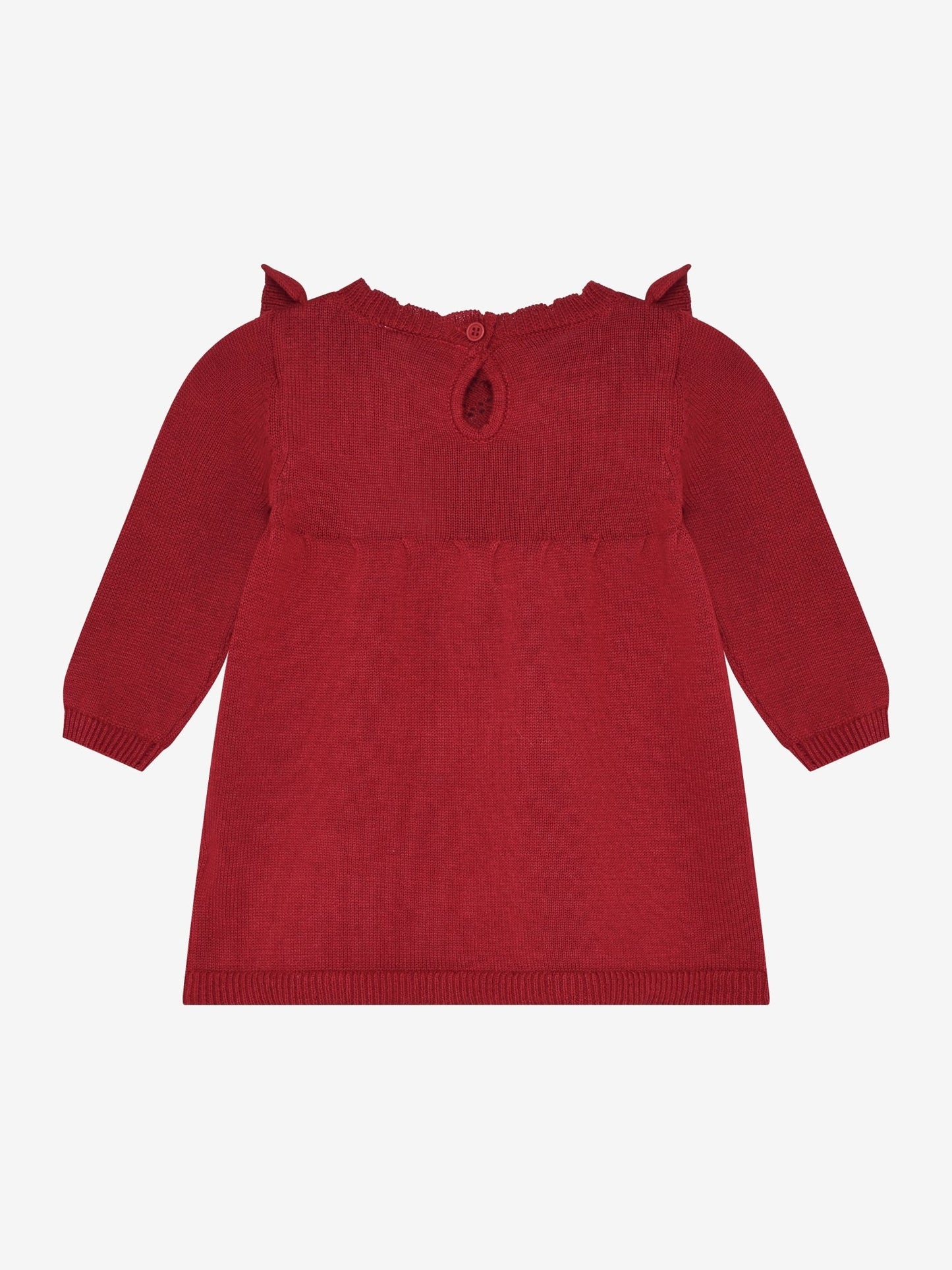 Minymo Strickkleid in Rio Red, Rückansicht