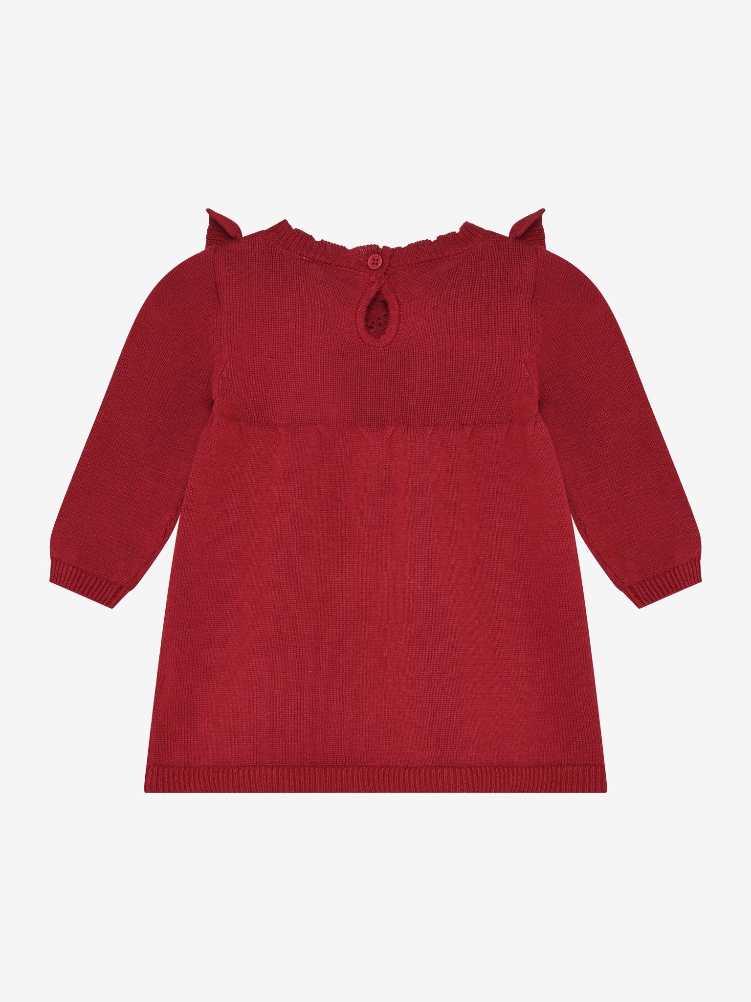 Minymo Strickkleid in Rio Red, Rückansicht