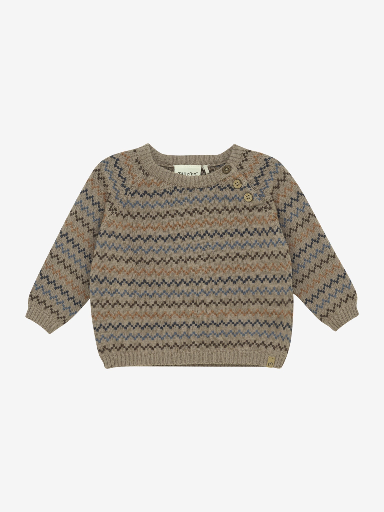Minymo Strickpullover in Fungi, Frontansicht
