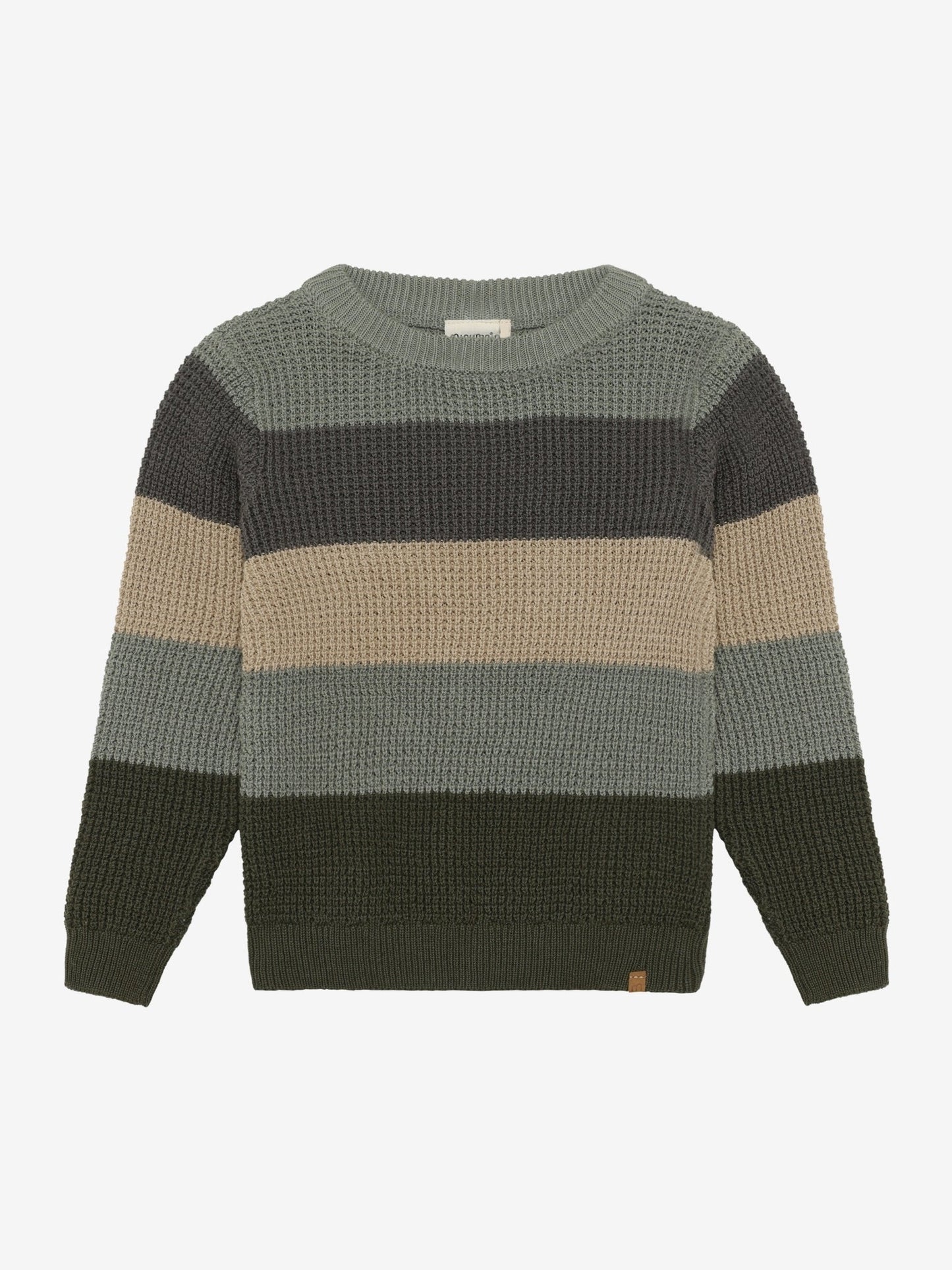 Minymo Strickpullover Beetle Vorderansicht gestreift