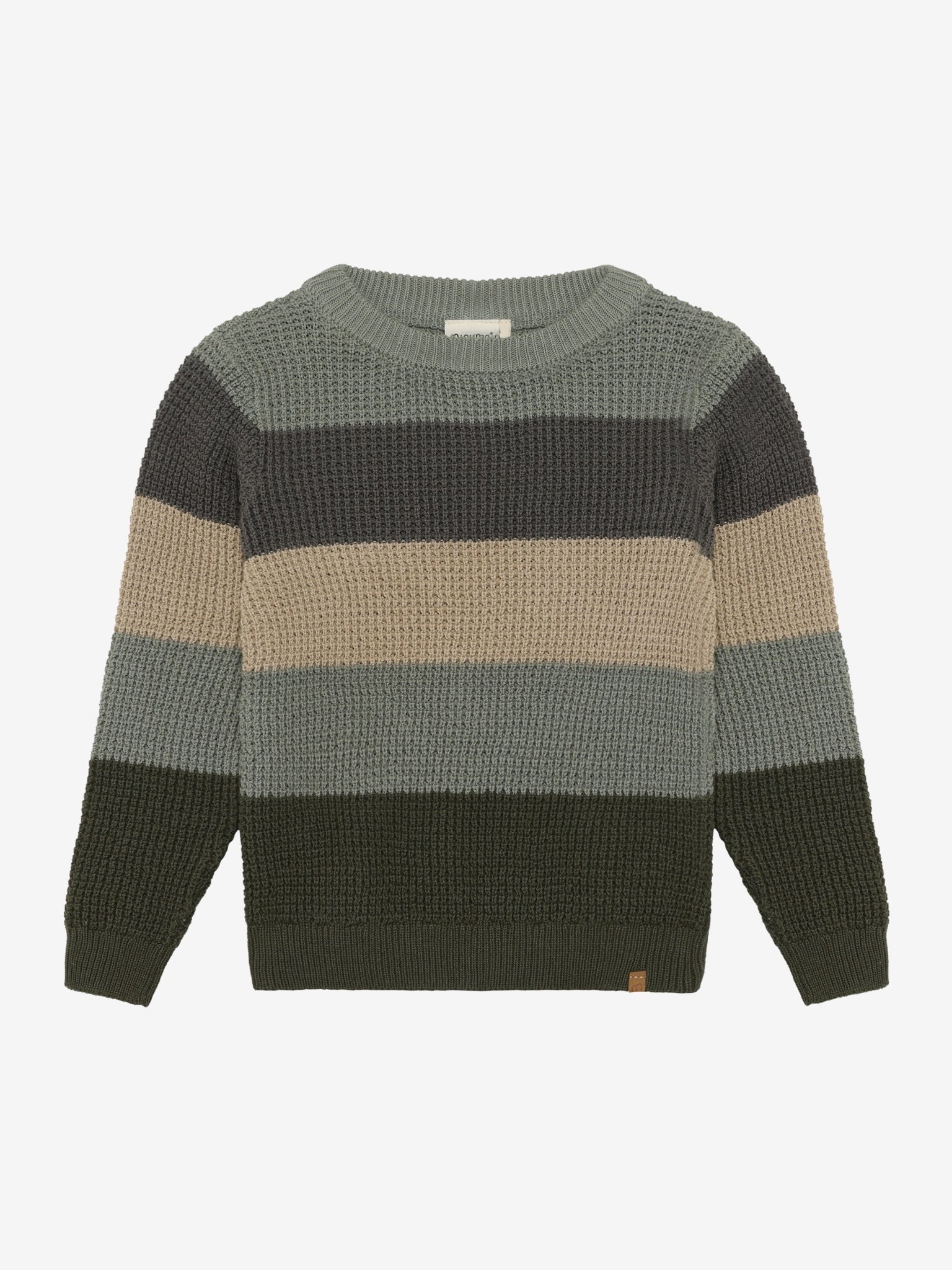 Minymo Strickpullover Beetle Vorderansicht gestreift