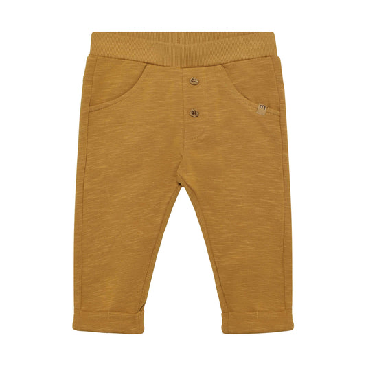 Braune MINYMO Sweat Hose aus Bio-Baumwolle für Babys, erhältlich im Kinderladen Bärechind in Winterthur, Zürich, Schweiz