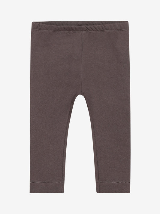 Minymo Sweat Leggings Baby in Plum Truffle, Vorderansicht