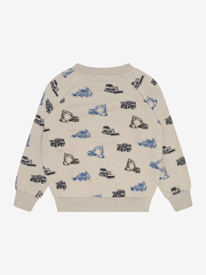 Minymo Sweatshirt Feather Gray Rückansicht