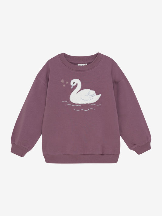 Vorderansicht vom MINYMO Sweatshirt bordeaux bei Bärechind in Winterthur, Zürich, Schweiz.