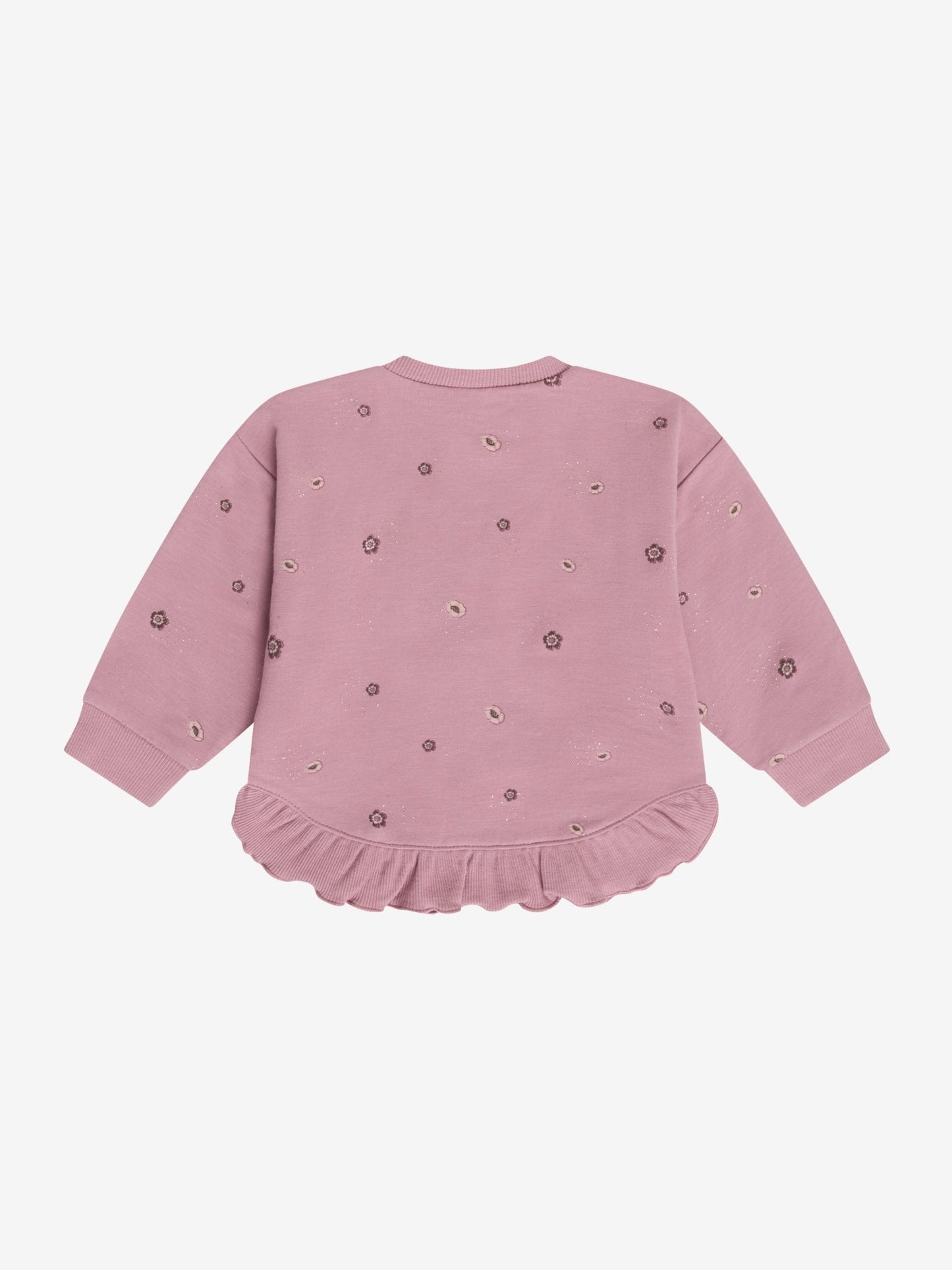 Minymo Sweatshirt in Nostalgia Rose, Rückansicht