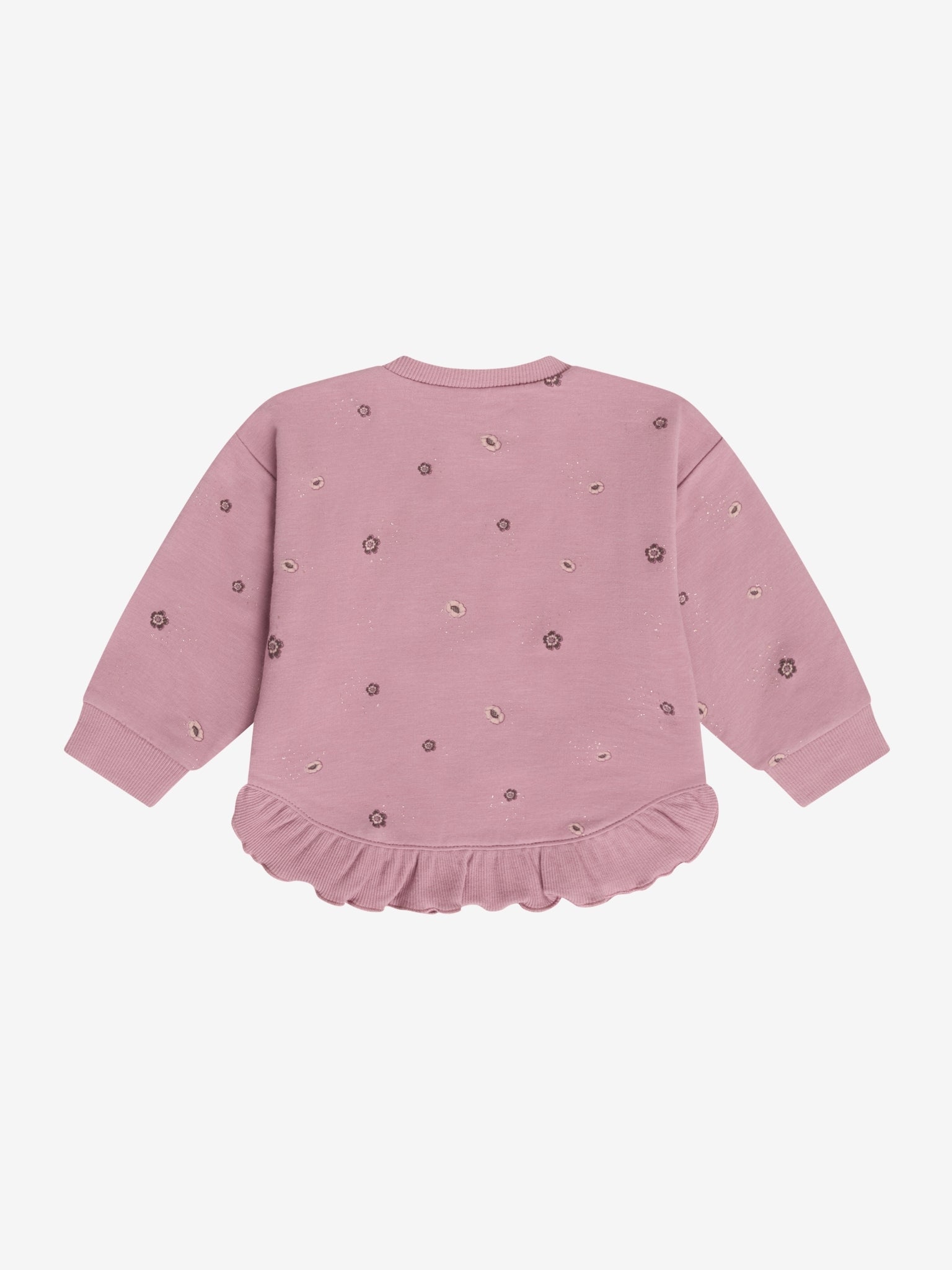 Minymo Sweatshirt in Nostalgia Rose, Rückansicht