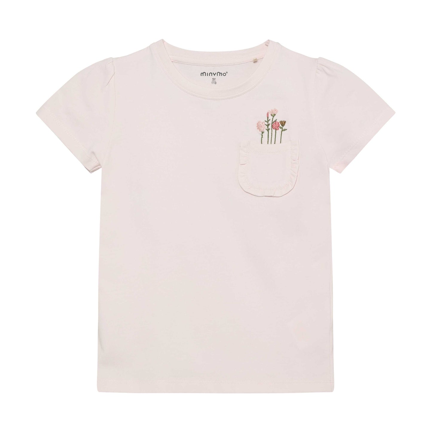 MINYMO T-Shirt aus Bio Baumwolle mit Brusttasche rose im Bärechind Winterthur Schweiz