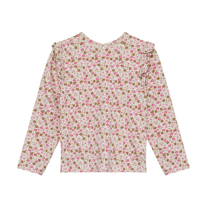 Minymo langarm T-Shirt mit Blumenprint in Rose für Kinder, Bärechind Winterthur Zürich Schweiz