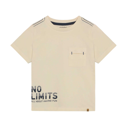 MINYMO T-Shirt No Limits aus Bio Baumwolle sand für Kinder im Bärechind Winterthur Schweiz