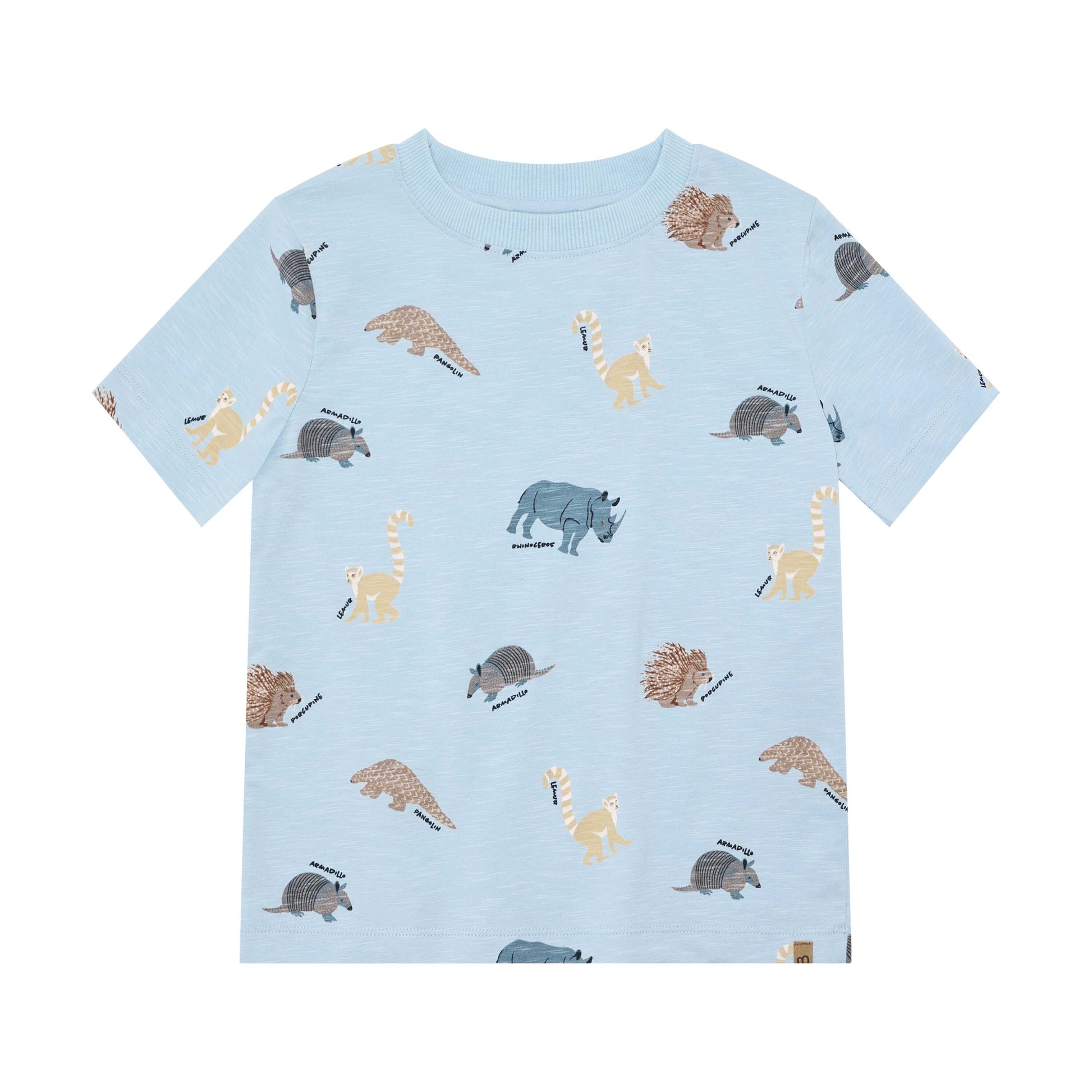 MINYMO T-Shirt Safari aus Bio Baumwolle hellblau für Kinder im Bärechind Winterthur Schweiz