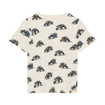 Minymo Kinder T-Shirt in Sand, zeitloses Design bei Bärechind Winterthur Zürich Schweiz