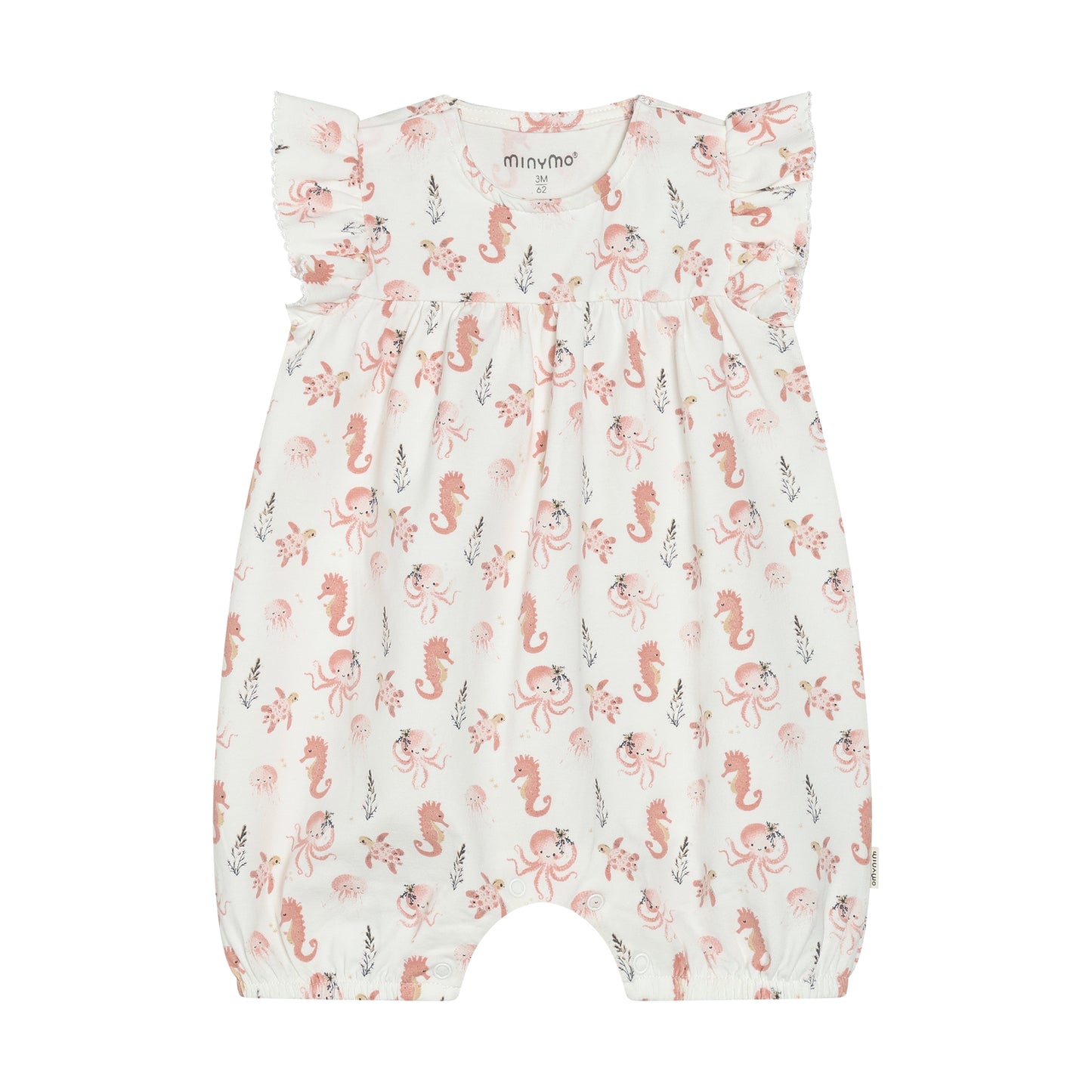 Minymo Unterwasser Strampler aus Bio-Baumwolle in Rose für Babys im Bärechind Winterthur, Zürich, Schweiz