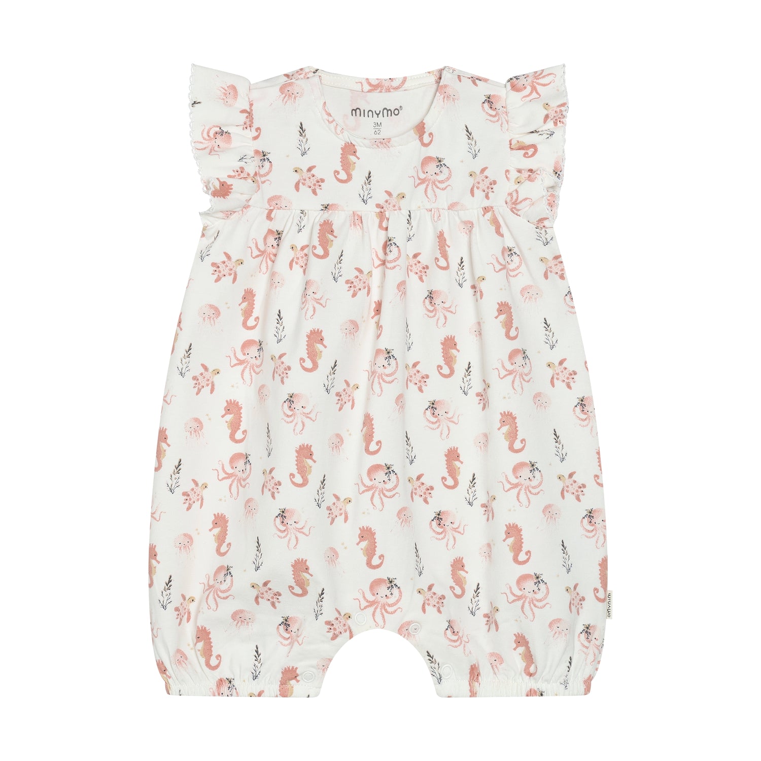 Minymo Unterwasser Strampler aus Bio-Baumwolle in Rose für Babys im Bärechind Winterthur, Zürich, Schweiz