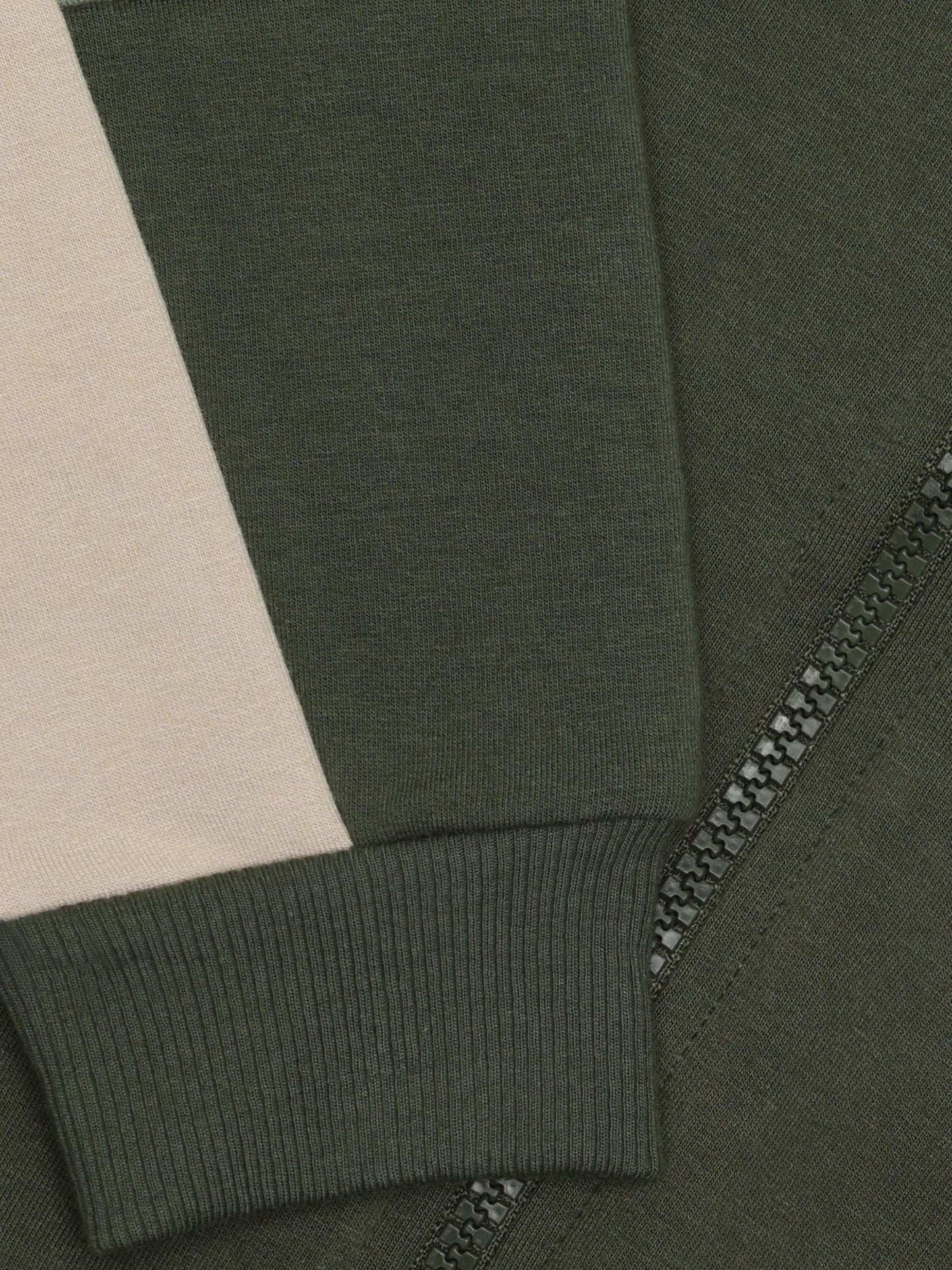 Minymo Zip Hoodie Beetle Nahaufnahme Kapuze und Kordelzug
