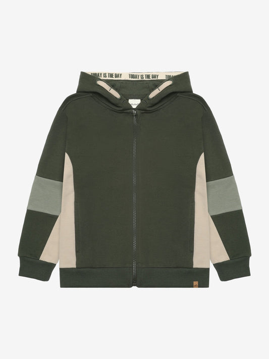 Minymo Zip Hoodie Beetle Vorderansicht