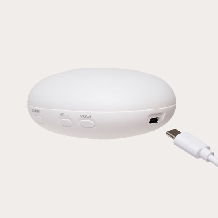 Moonie 2.0 Zubehör mit USB-C Ladekabel und Soundmodul – nachhaltige Einschlafhilfe mit aufladbarem Akku. In Winterthur, Zürich, Schweiz erhältlich.