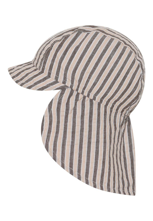 MP Denmark Mavis Sommerhut für Kinder in Brown Melange mit UV-Schutz 50+ und Nackenschutz, ideal für sonnige Tage. Zu Kaufen im Kinderladen in Winterthur, Zürich, Schweiz.