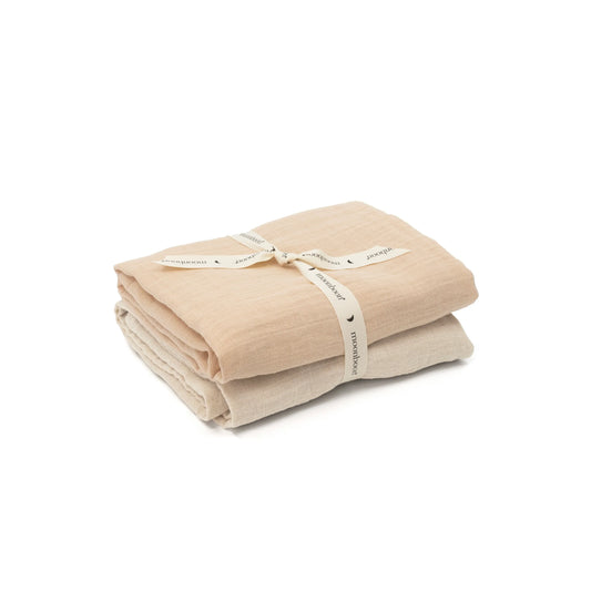 Nuschi, 2er-Pack, uni, rose mix