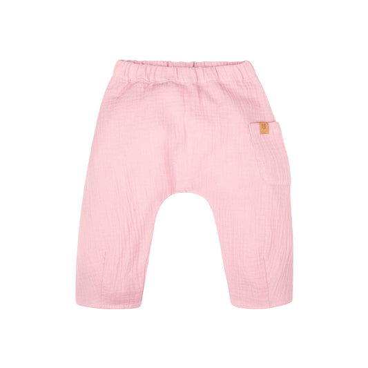 Musselin Hose aus Bio-Baumwolle in mauve von Pure Pure by Bauer, erhältlich bei Bärechind in Winterthur, Zürich, Schweiz.