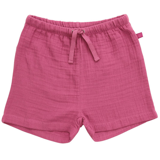 Musselin Shorts aus Bio Baumwolle in Rosa von Enfant Terrible im Bärechind Winterthur Zürich Schweiz.