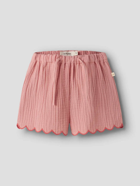Lil’Atelier Musselin Shorts aus Bio-Baumwolle in rosa, Bärechind Winterthur Zürich Schweiz