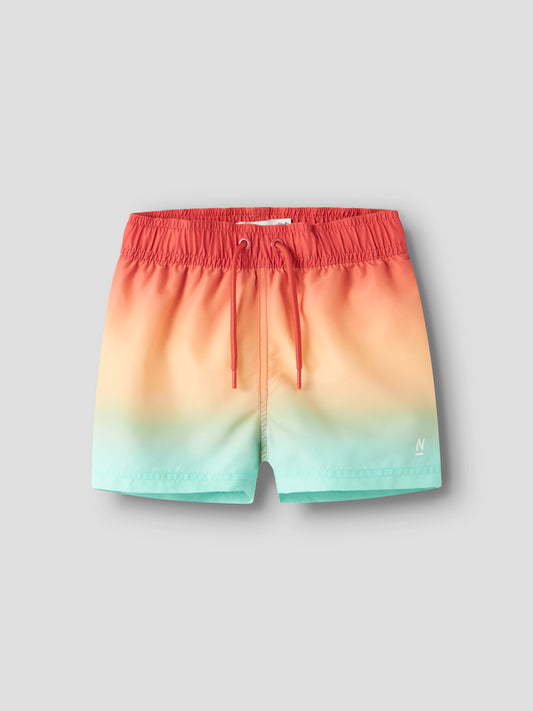 NAME IT Kinder Badehose mit Farbverlauf und Kordel vorne in Orange und Mint, Bärechind Winterthur Zürich Schweiz kaufen