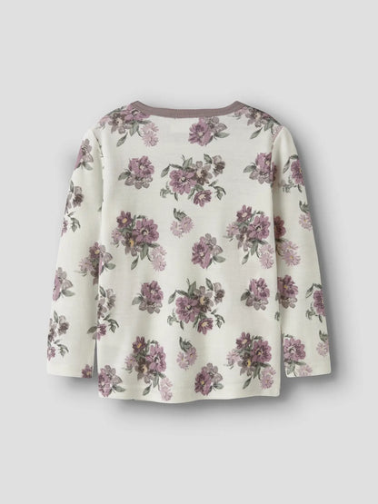 Merino Langarmshirt mit rundem Ausschnitt, Rückansicht