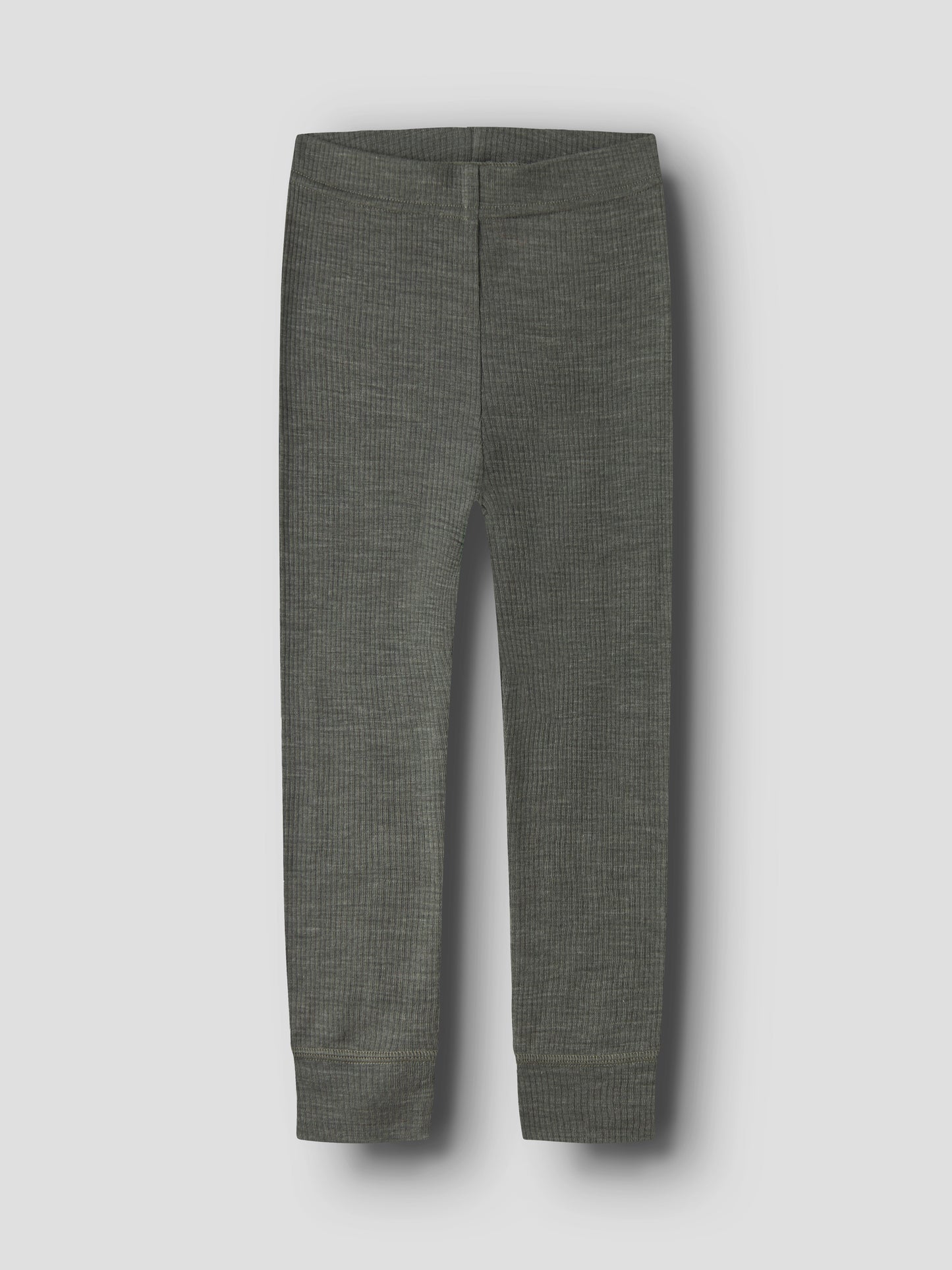 Name It Merino Leggings in Dunkelgrün, Vorderansicht