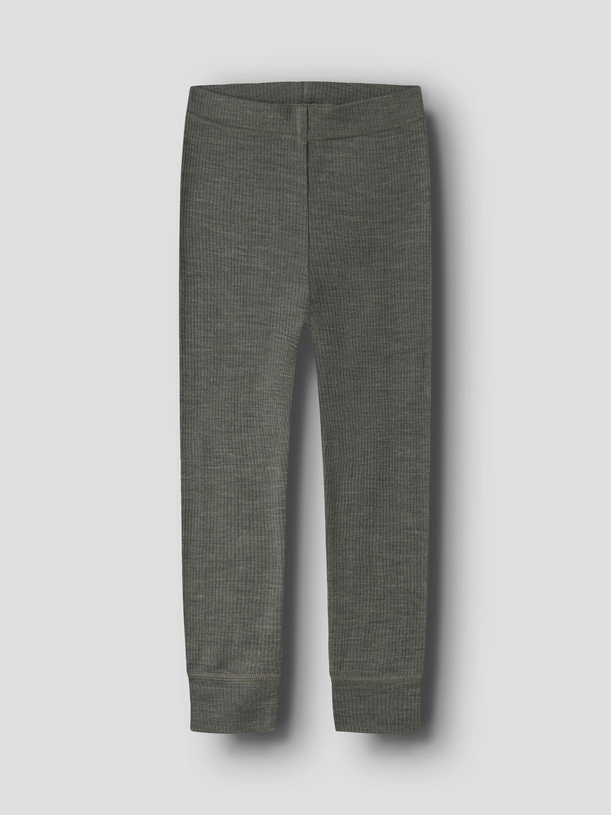 Name It Merino Leggings in Dunkelgrün, Vorderansicht
